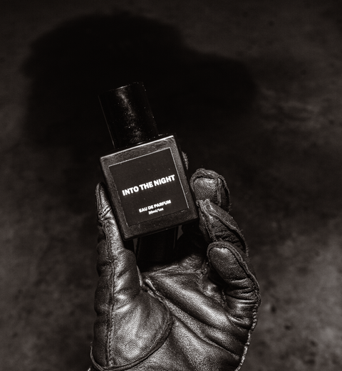 INTO THE NIGHT, a unisex fragrance available October 31 from Night Gallery